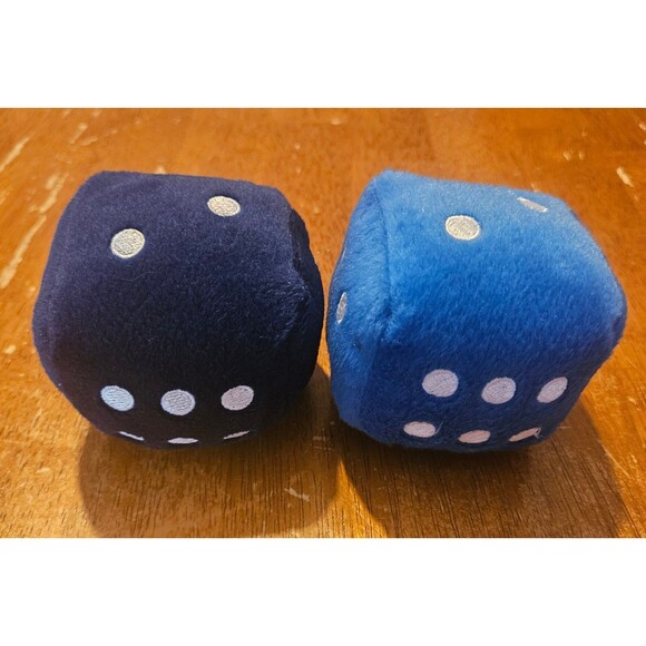 Seattle Seahawks NFL Soft Pair Dice Vintage Blue - Picture 3 of 4